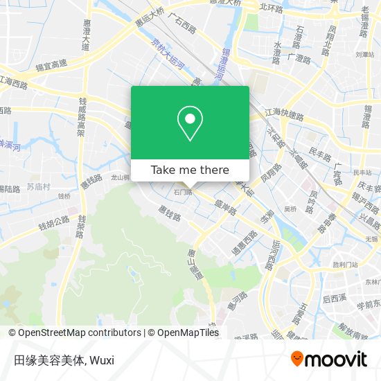 田缘美容美体 map