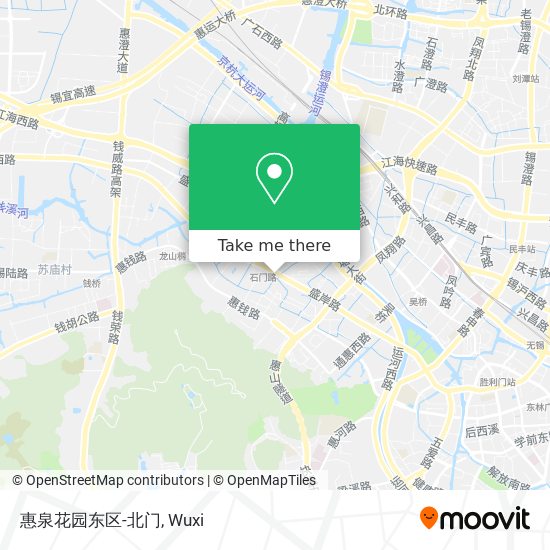 惠泉花园东区-北门 map