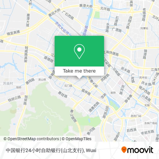 中国银行24小时自助银行(山北支行) map