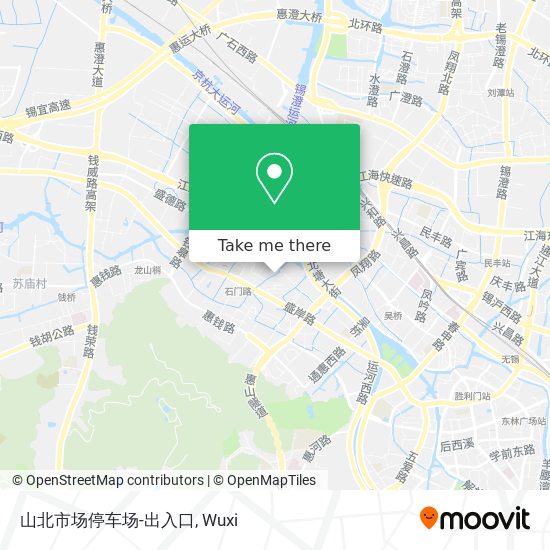 山北市场停车场-出入口 map