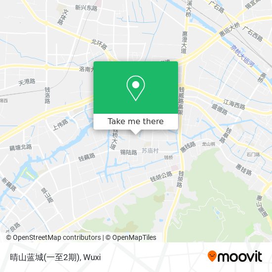 晴山蓝城(一至2期) map