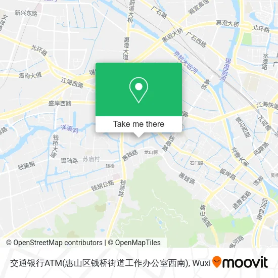 交通银行ATM(惠山区钱桥街道工作办公室西南) map