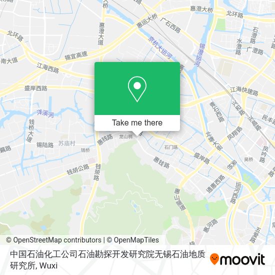 中国石油化工公司石油勘探开发研究院无锡石油地质研究所 map