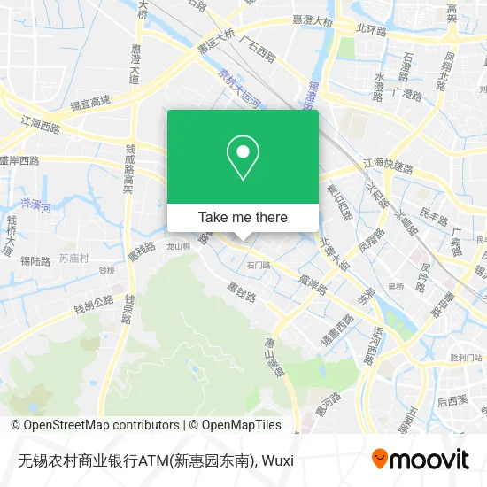 无锡农村商业银行ATM(新惠园东南) map