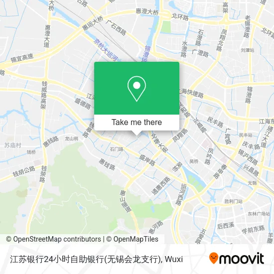 江苏银行24小时自助银行(无锡会龙支行) map
