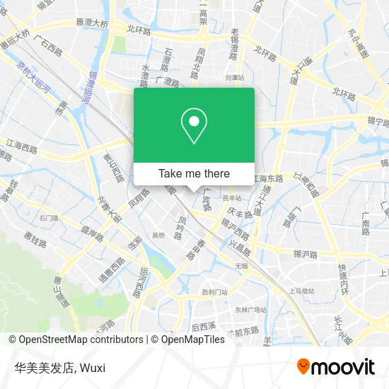 华美美发店 map