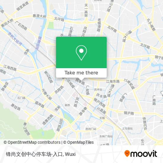 锋尚文创中心停车场-入口 map