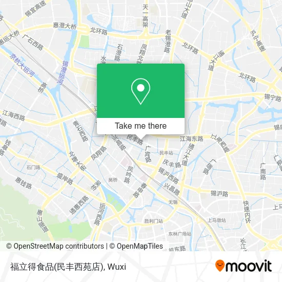 福立得食品(民丰西苑店) map