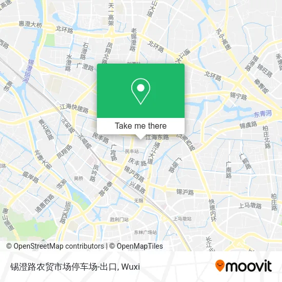 锡澄路农贸市场停车场-出口 map