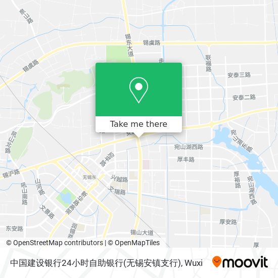 中国建设银行24小时自助银行(无锡安镇支行) map