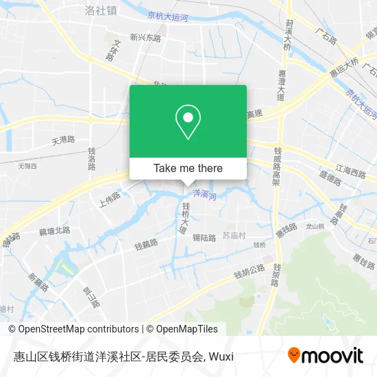 惠山区钱桥街道洋溪社区-居民委员会 map