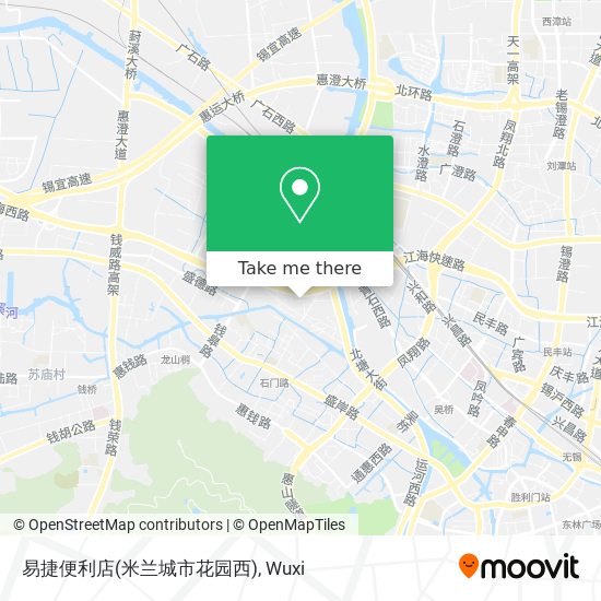 易捷便利店(米兰城市花园西) map