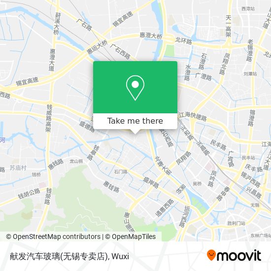 献发汽车玻璃(无锡专卖店) map