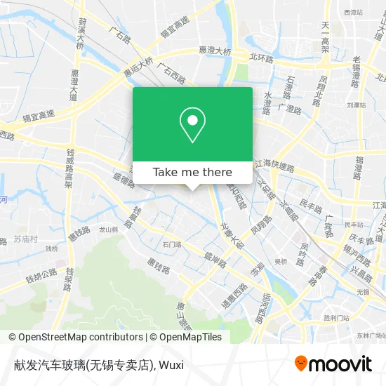 献发汽车玻璃(无锡专卖店) map