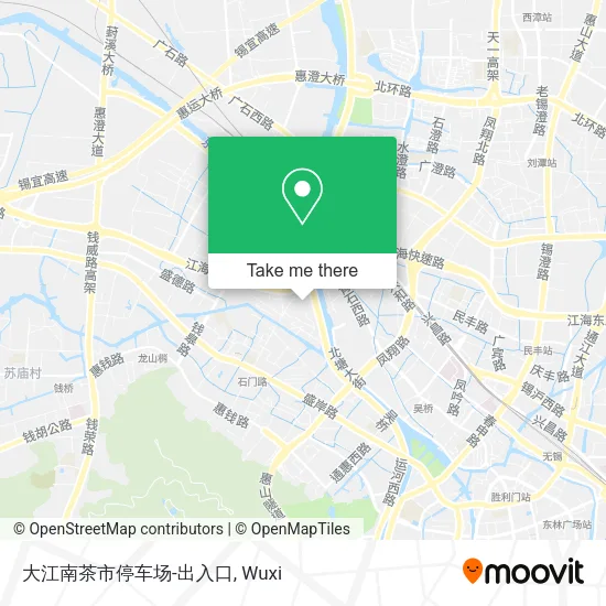 大江南茶市停车场-出入口 map