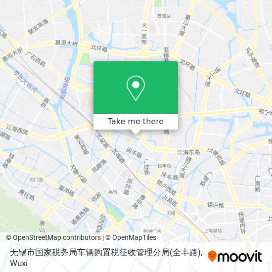 无锡市国家税务局车辆购置税征收管理分局(全丰路) map