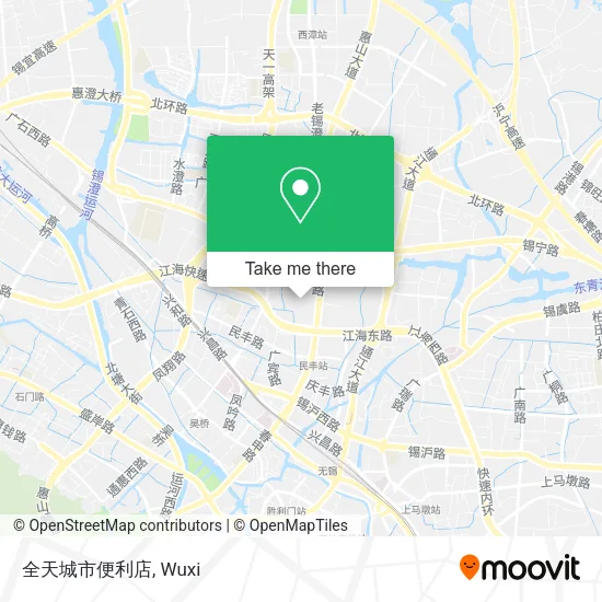 全天城市便利店 map