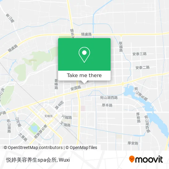 悦婷美容养生spa会所 map