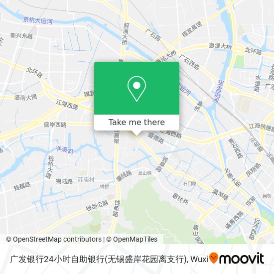 广发银行24小时自助银行(无锡盛岸花园离支行) map