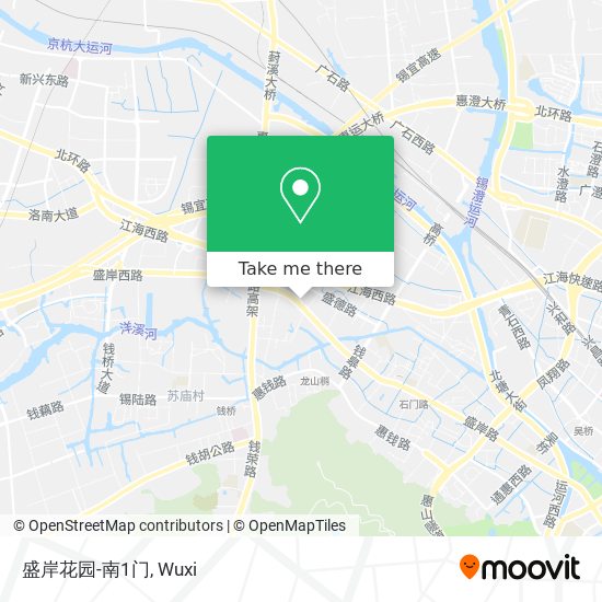 盛岸花园-南1门 map