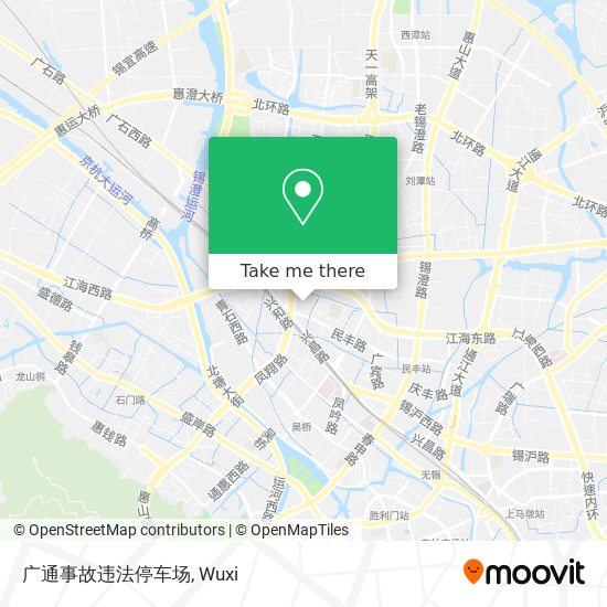 广通事故违法停车场 map