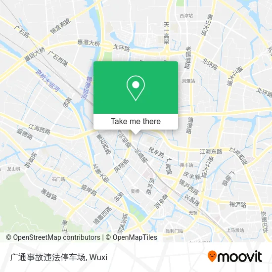 广通事故违法停车场 map