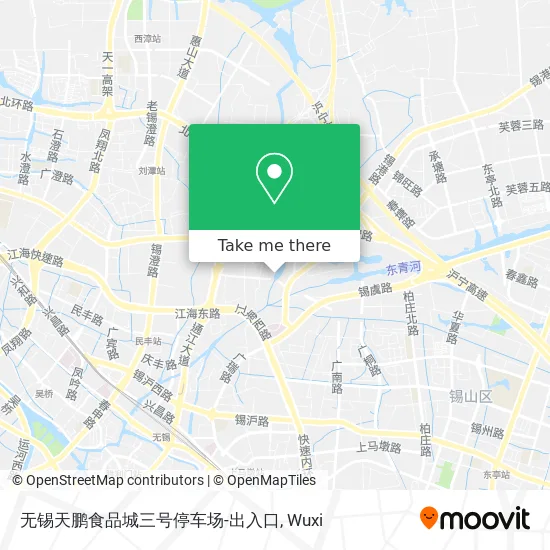 无锡天鹏食品城三号停车场-出入口 map