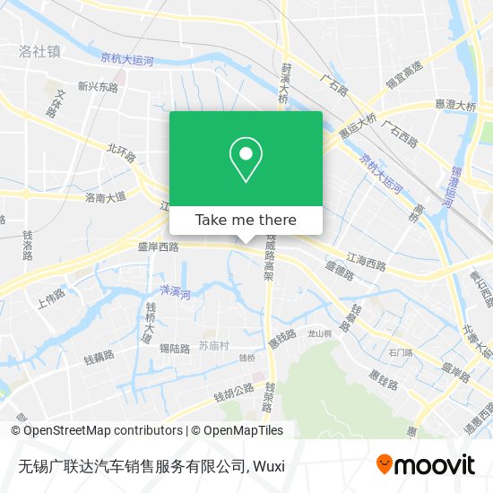 无锡广联达汽车销售服务有限公司 map