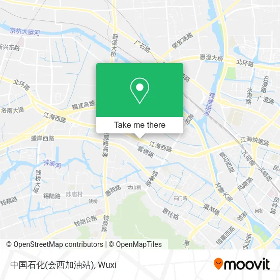 中国石化(会西加油站) map