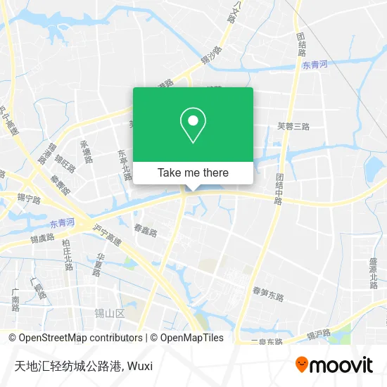 天地汇轻纺城公路港 map