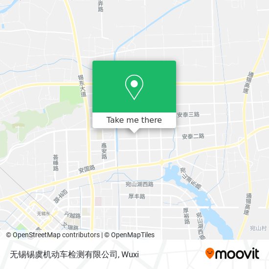 无锡锡虞机动车检测有限公司 map