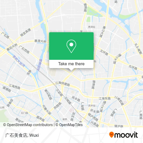 广石美食店 map