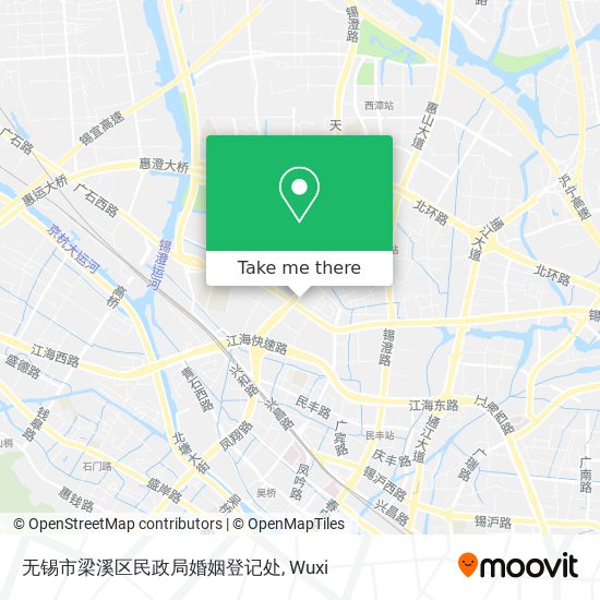 无锡市梁溪区民政局婚姻登记处 map