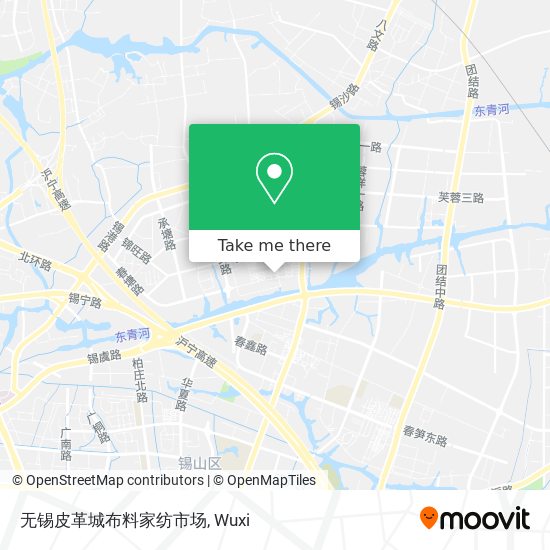 无锡皮革城布料家纺市场 map