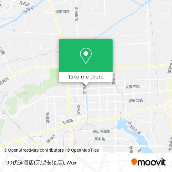 99优选酒店(无锡安镇店) map