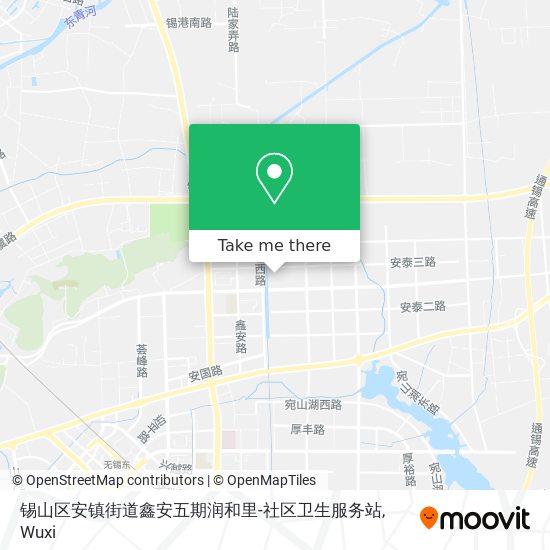锡山区安镇街道鑫安五期润和里-社区卫生服务站 map