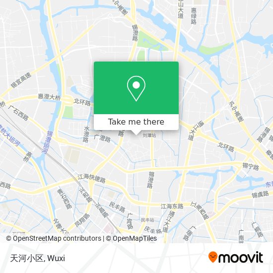 天河小区 map