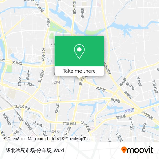 锡北汽配市场-停车场 map