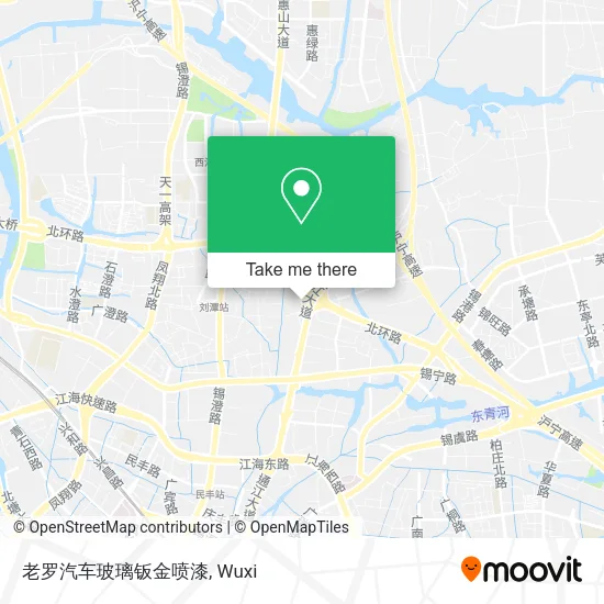 老罗汽车玻璃钣金喷漆 map