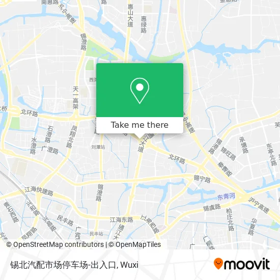 锡北汽配市场停车场-出入口 map