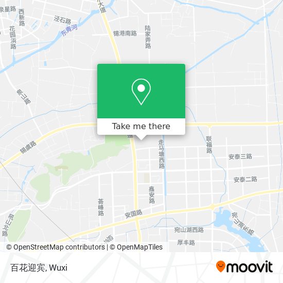 百花迎宾 map