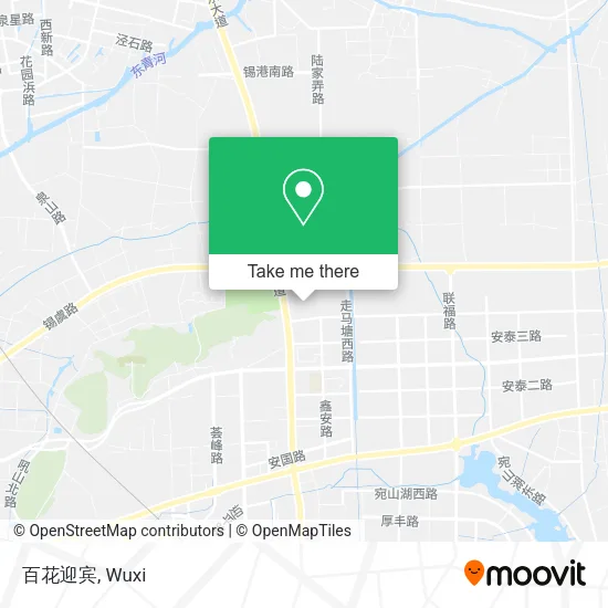 百花迎宾 map