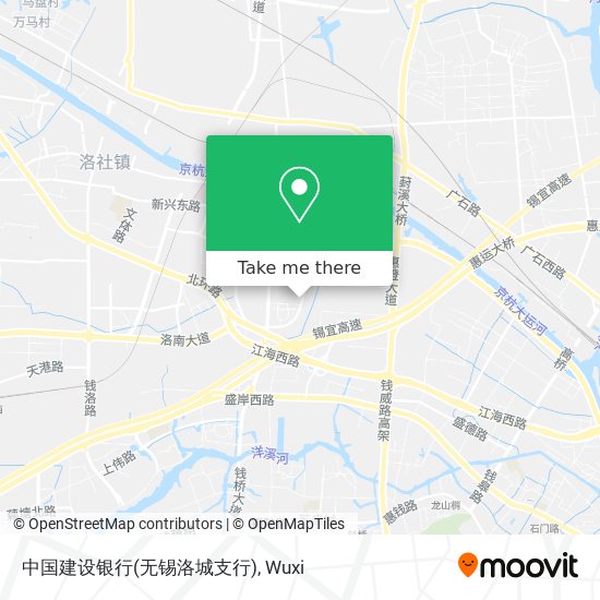 中国建设银行(无锡洛城支行) map