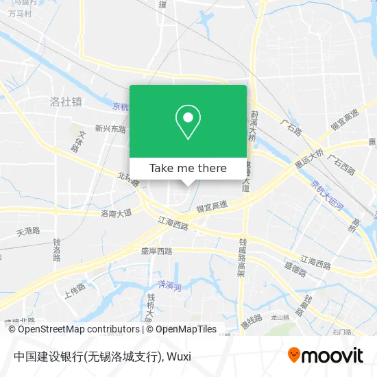 中国建设银行(无锡洛城支行) map