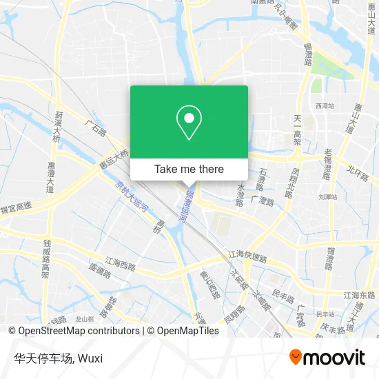 华天停车场 map