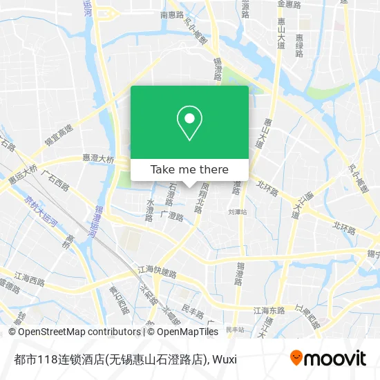 都市118连锁酒店(无锡惠山石澄路店) map