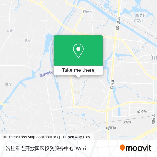 洛社重点开放园区投资服务中心 map