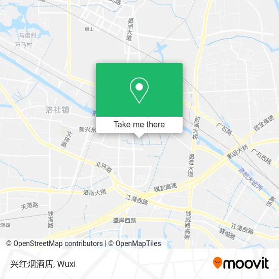 兴红烟酒店 map