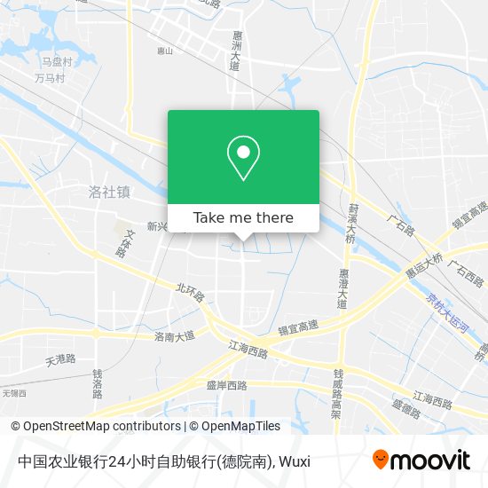 中国农业银行24小时自助银行(德院南) map