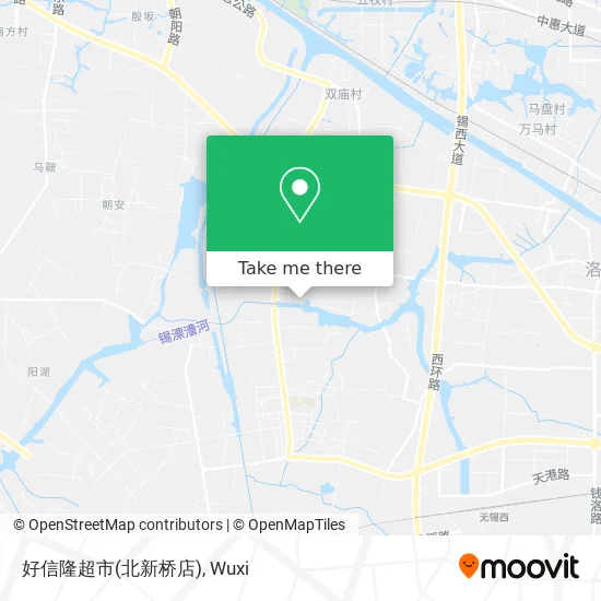 好信隆超市(北新桥店) map